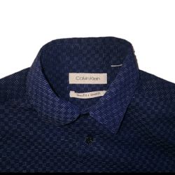 Calvin Klein Boys Size 10 Slim Fit Long Sleeve Dress Shirt