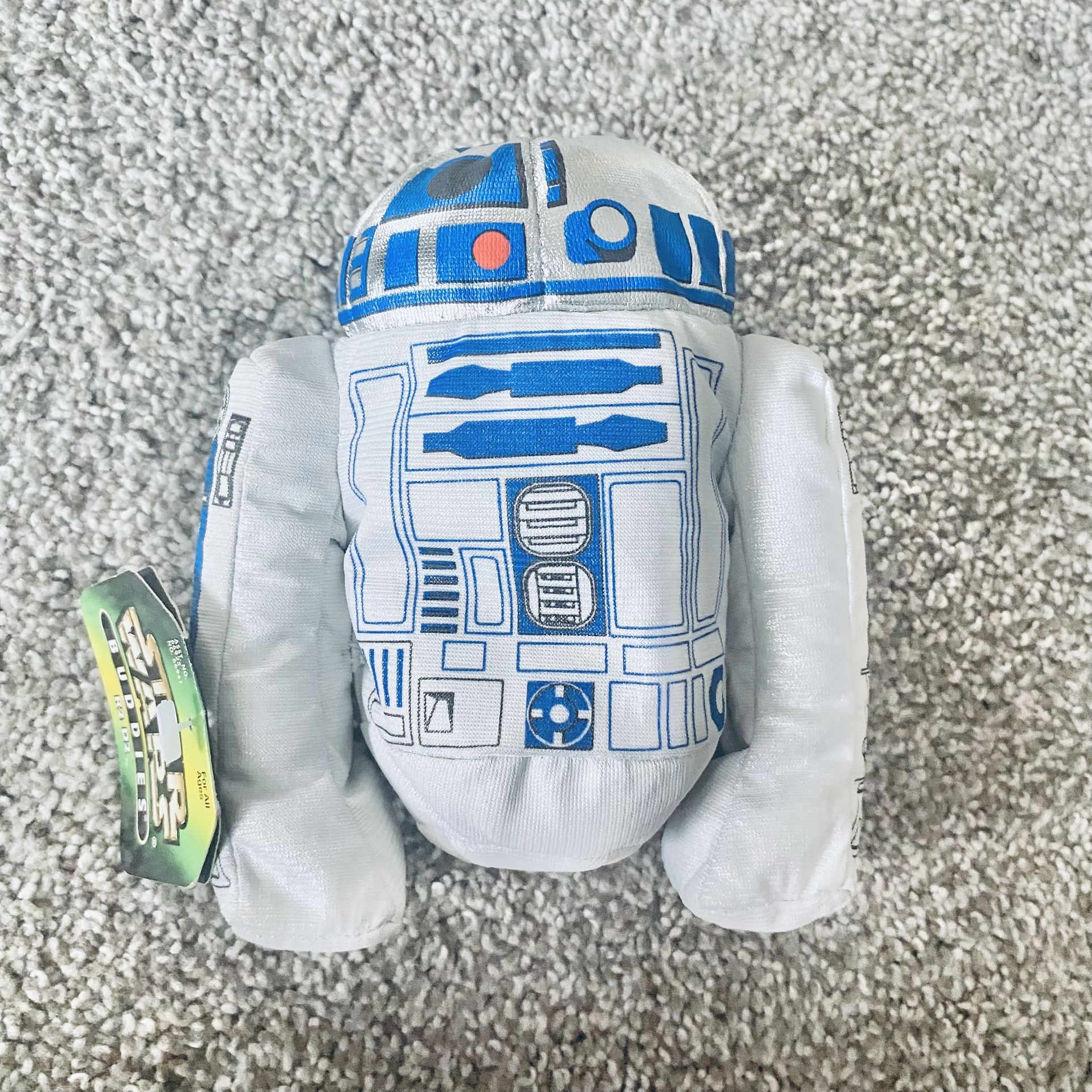 Star Wars Buddies R2-D2 Droid 6" Bean Bag Plush Toy Beanie New w/Tags 1997