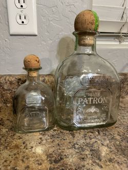 Patron Empty Bottles Great For Crafts Large $3 Small $2
