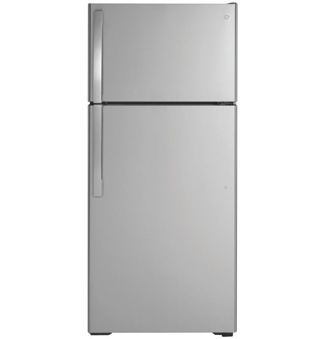 GE 16.6 Cu. Ft. Top-Freezer Refrigerator – Stainless Steel