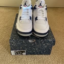 Air Jordan 4 Retro Midnight Navy Sz 10M
