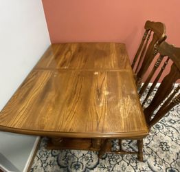 Solid Hardwood Dining Table Set