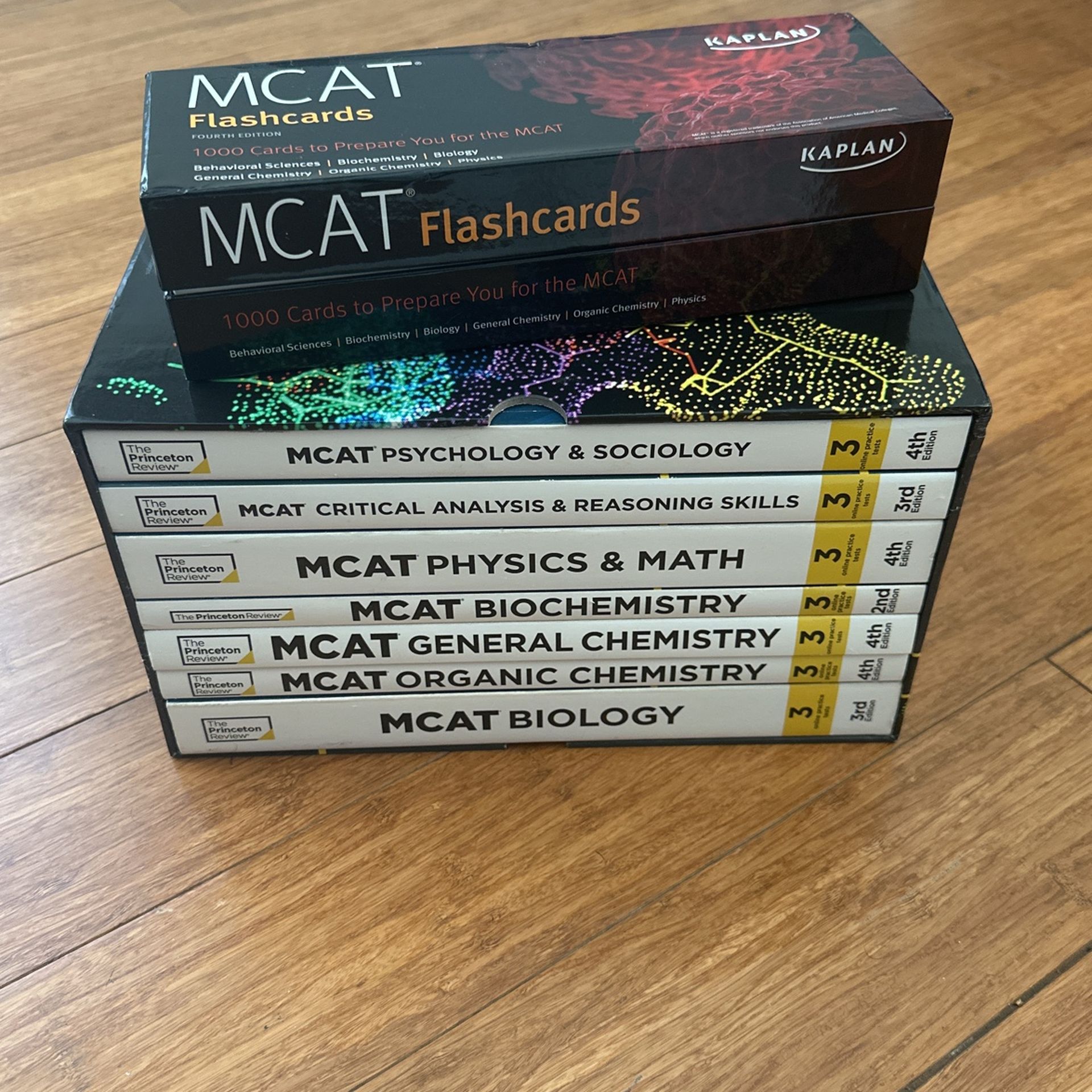 Mcat Subject Review Complete Set + Mcat Flash cards