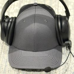 Black Bose Quiet Comfort 45 With Harmony Aviation Headset 