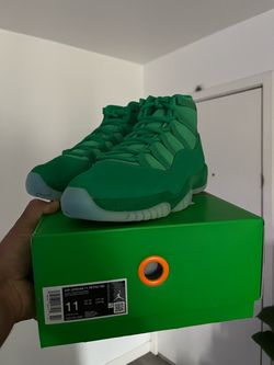 nike air jordan 11 green screen size 11 deadstock ds brand new og all included early release