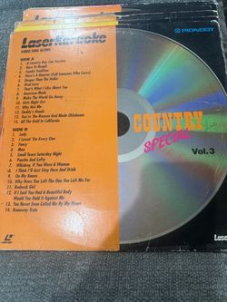 Pioneer LaserKaraoke Country Special Vol 3 WKL-203 LaserDisc 28 Songs Vintage