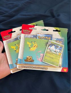 2X Tech Sticker packs Pokemon 30th anniversary