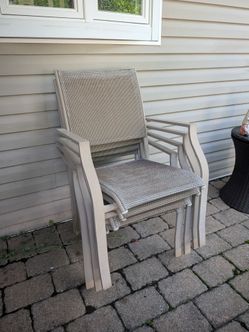 Stackable Outdoor Patio Chairs Set of 4