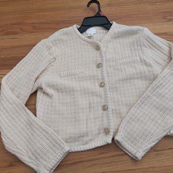 Women's cream cardigan