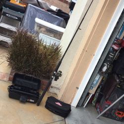 Fishing Pole And Others Gently Used Sold As Is 7 Ft Long 