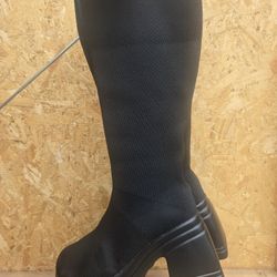 Black Knee High Boots