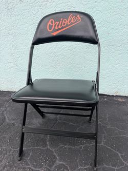 Vintage 1990s Baltimore Orioles CLARIN Stadium Folding Chair – MLB Camden Yards Era