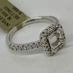 14 Kt. Solid Gold Setting Mounting For 1.00 Diamond 
