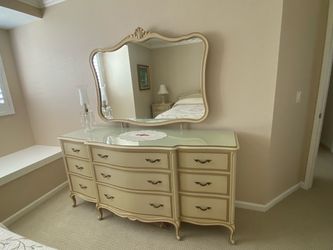 French Provincial Dresser with Mirror
