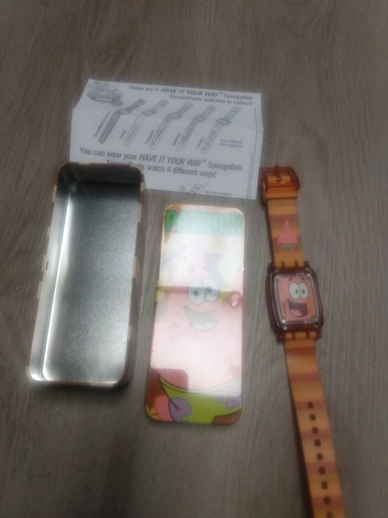 Vintage Burger King Patrick Watch