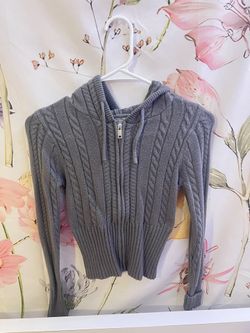 Cable Knit Zip Up