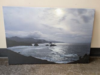 Serene Coastal Seascape Canvas Wall Art
