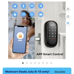Hugolog Smart Door Locks ,Keyless Entry Door Locks, Touchscreen Deadbolt, Easy to install, Away mode, Anti-Peep Passcode