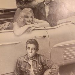James Dean, Marilyn Monroe, Vintage Wall size movie poster