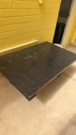 Large wood coffee table