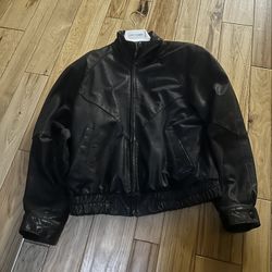 Vintage Wilson Suede Bomber Leather Jacket Size Medium