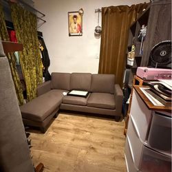 small new brown couch 