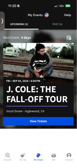 J. Cole: The Fall Off Tour Tickets (Fri. Sept 4th 8pm)