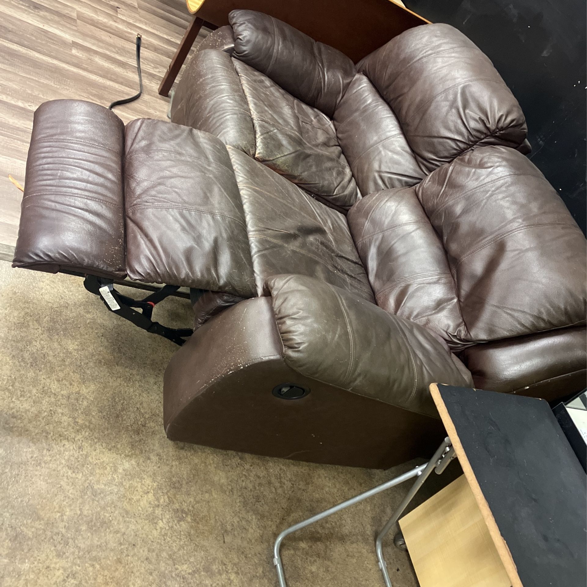 Couch Leather Brown