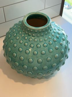 Pier 1 Imports Turquoise Crackle Vase