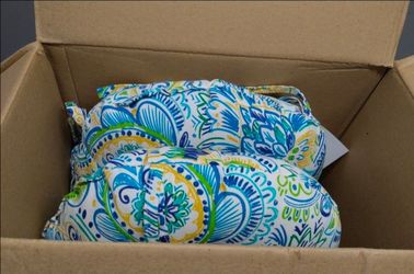 South Pine Porch 15” Round Outdoor Chair Cushions – Set of 2 – $20