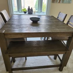 Dining Table Set With Bench