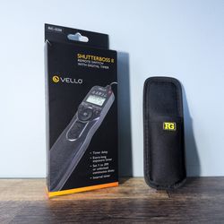 Vello ShutterBoss II Timer Remote for Sony Cameras + Ruggard Tripod Case