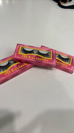 New 3D False Eyelashes – 3 Pairs – $5 Each or $12 for All
