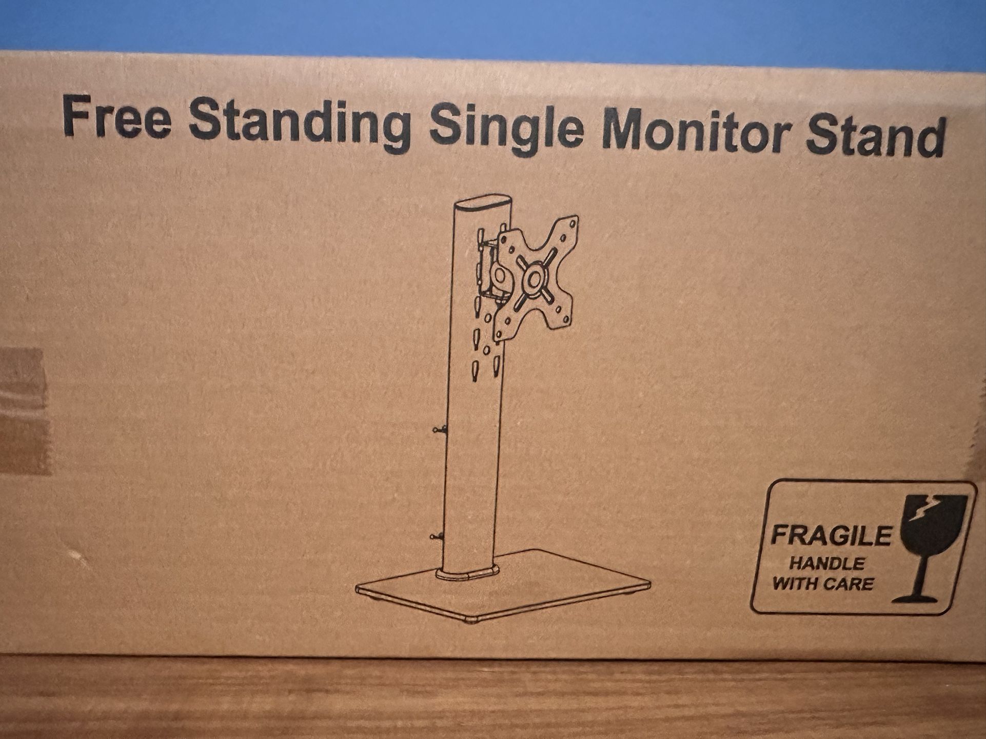 free standing single monitor stand