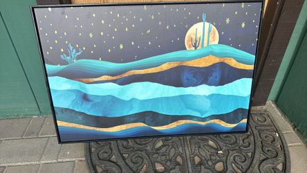 Desert scene painting