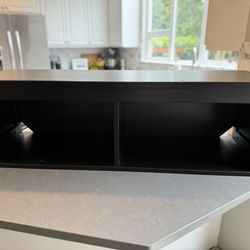 Solid Wood Black IKEA Shelving Unit