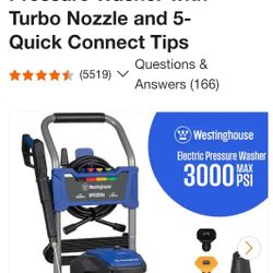 Westinghouse Electric Pressure Washer 