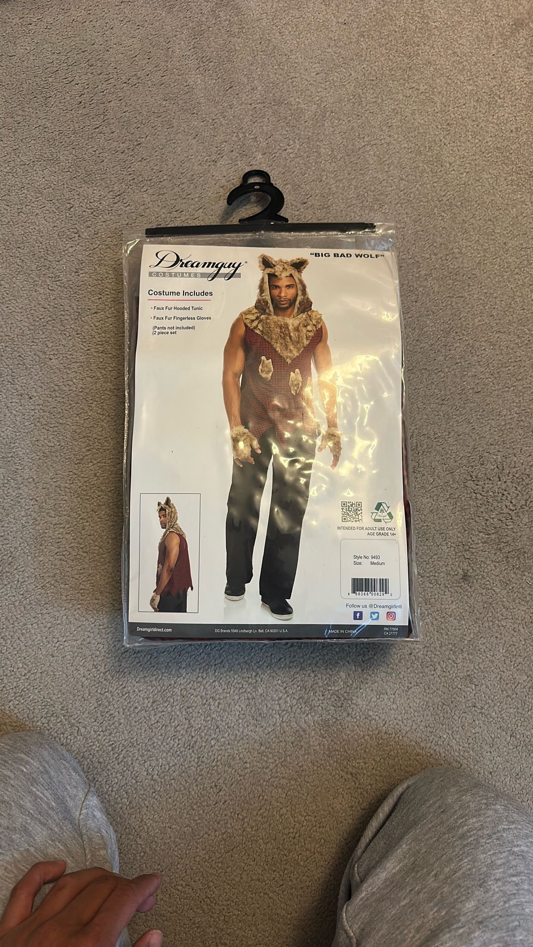 Men’s Halloween Costume Big Bad Wolf
