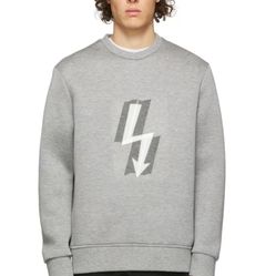 Neil Barrett Grey Sweatshirt In Size S