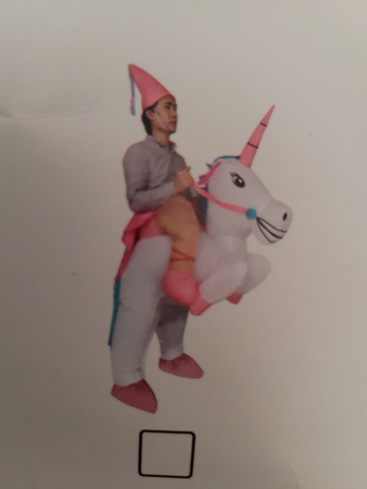 Inflatable Costume. Adult Size.. Unicorn.