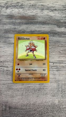Pokemon Hitmonchan Holo Base Set