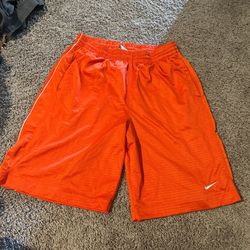 Vintage Orange Nike Shorts Size Large