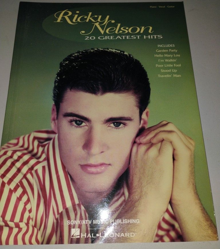 Ricky Nelson Sheet Music Book Like New