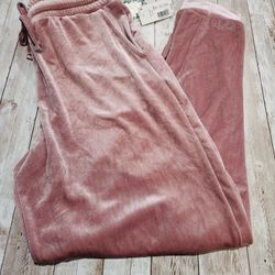 NWT Chelsea & Violet Girls Velour Joggers Size XL Color Blush