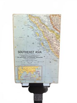 National Geographic Southeast Asia Map 1980s Vintage Collectible