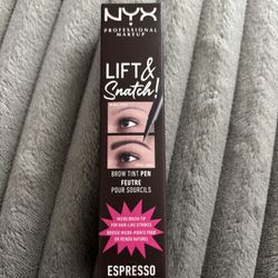 NEW NYX PROFESSIONAL LIFT & SNATCH BROW TINT WATERPROOF EYEBROW PEN IN EXPRESSO $6!