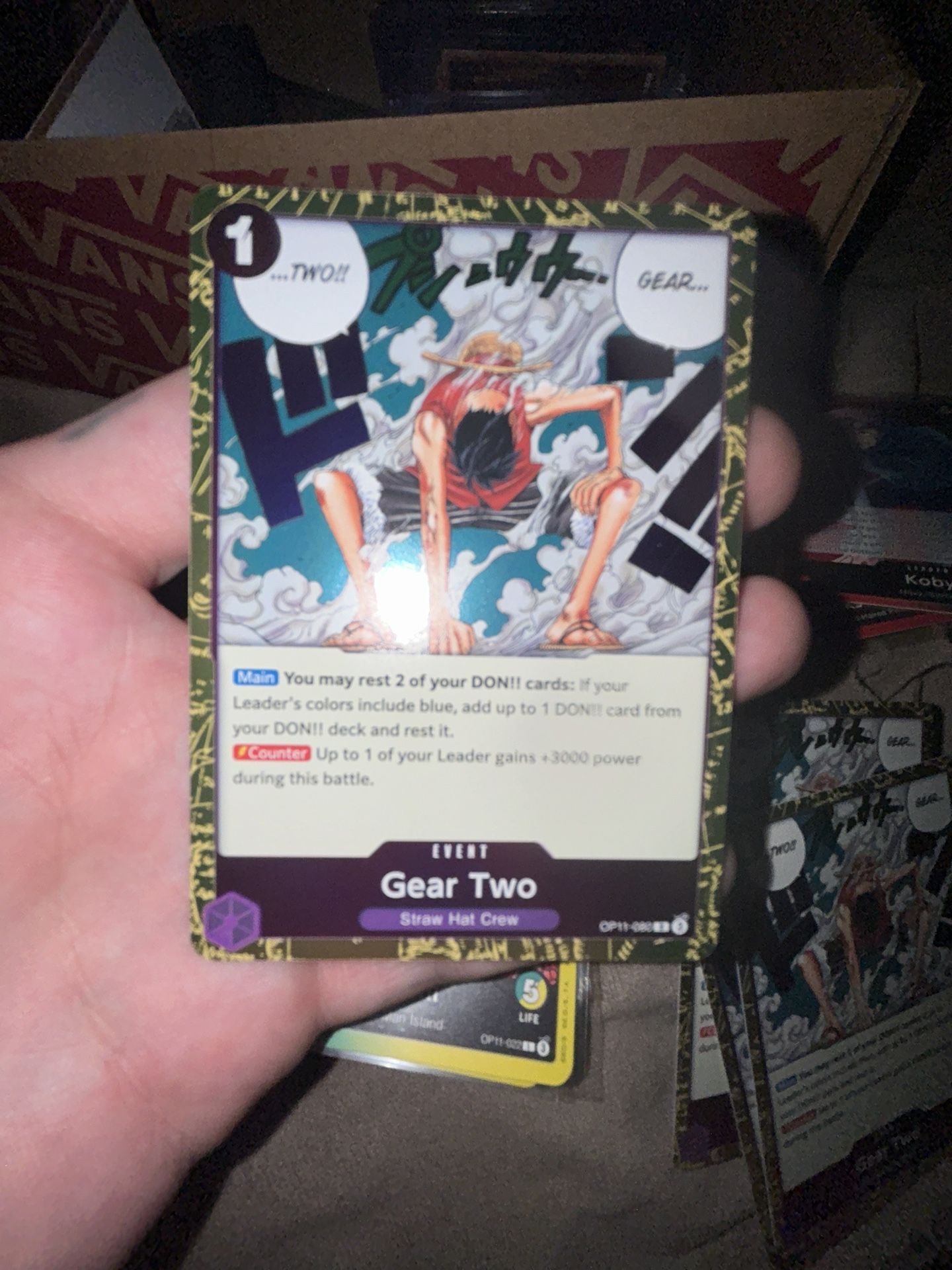 Gear Two OP11-080 One Piece Japanese Fist Of Divine Speed