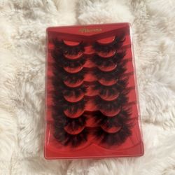 Strip Lashes That Look Like Lash Clusters 12-20mm Fluffy 80D Volume False Eyelashes Wispy Soft Curly Eye Lashes 7 Pairs Waterproof Faux Mink Lashes Bi