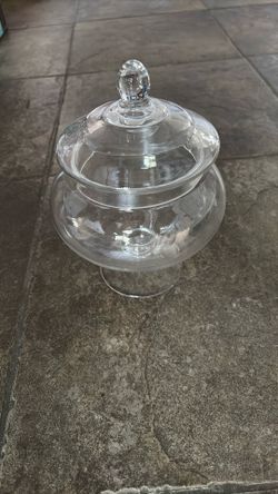 Clear Glass Cylinder Decorative Storage Apothecary Jar with Lids