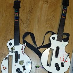 2 Guitar Hero Guitar Nintendo Wii Controller 